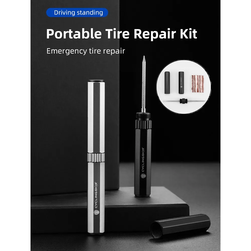 

14x1.5CM Bicycle Tubeless MTB Tyre Puncture Repair Kit Bike Puncture Repair Tool Maintenance Set Vacuum Tires Repair Kit