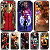 avengers spiderman iron man for apple iphone 13 12 11 pro 12 13 mini x xr xs max se 5 6 6s 7 8 plus phone case soft