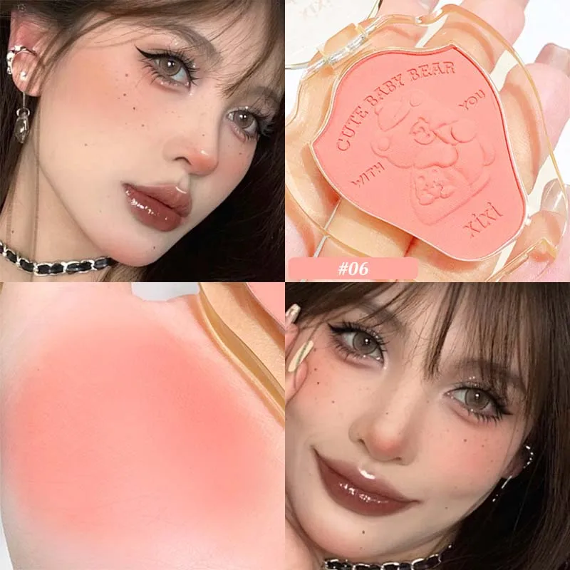 

Monochrome Blush Rouge Lasting Brightening Matte Nude Makeup Natural Highlighting Face Shadow Contouring Blushes Makeup Cosmetic