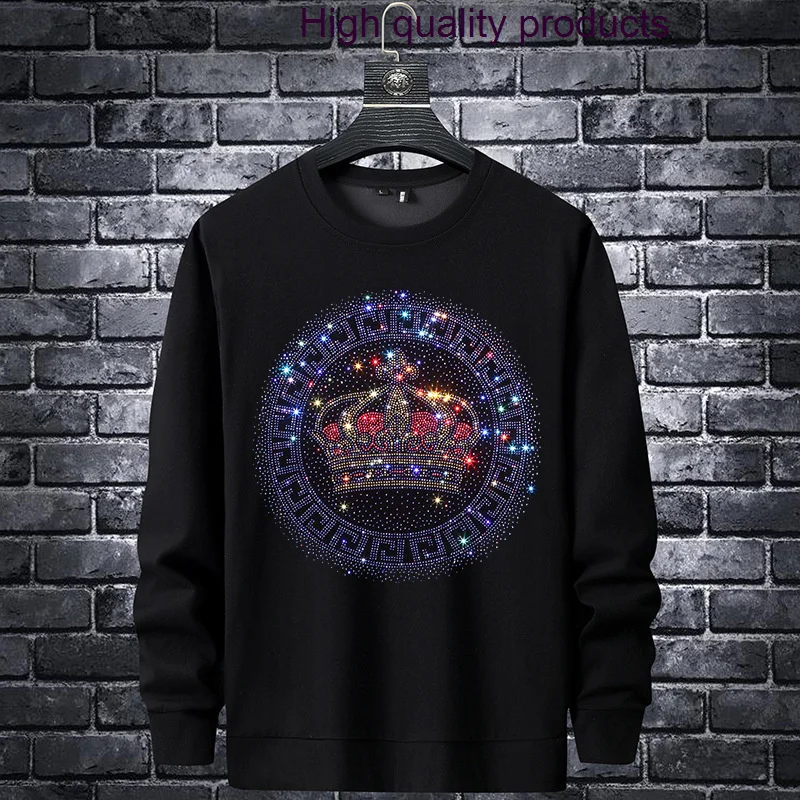 

Мужская Осенняя толстовка с круглым вырезом, размеры до 7XL