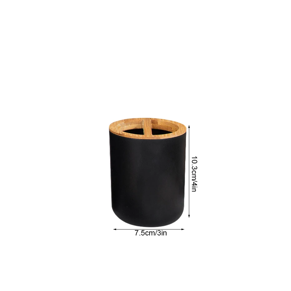 

Черный набор для ванной из пластика