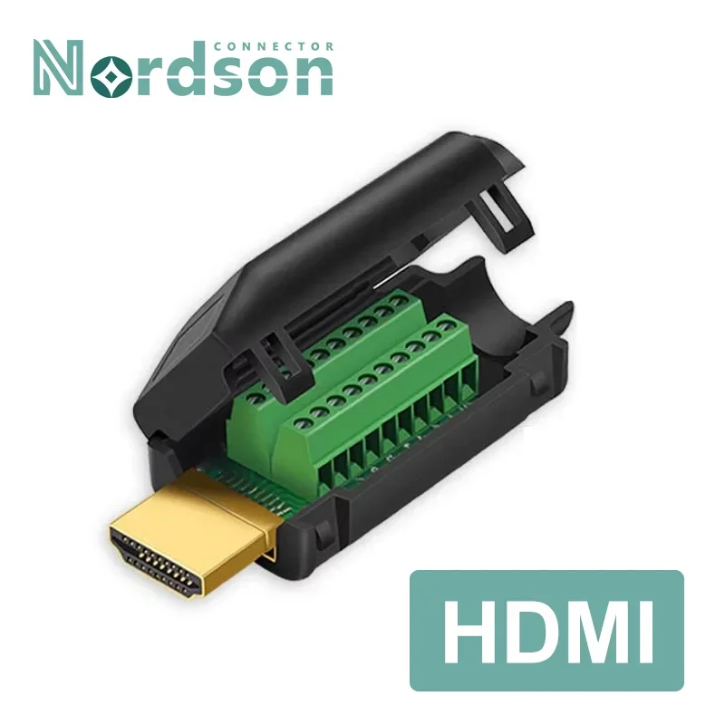 Разъем HDMI без пайки Keystone HDMI-совместимый V2.0 Сварочные разъемы мама-папа 4K HD Ремонт