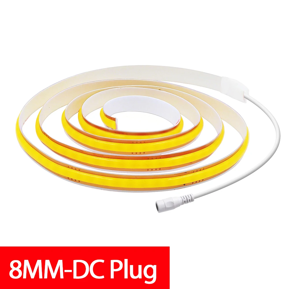 

Светодиодная лента теплый белый 12В/24В 5мм 8мм COB 400leds/м