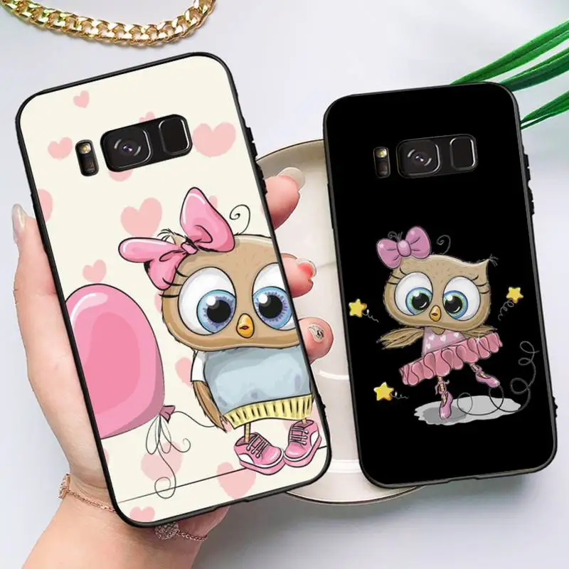 

Cartoon Owl Phone Case for Samsung Note 5 7 8 9 10 20 pro plus lite ultra A21 12 72
