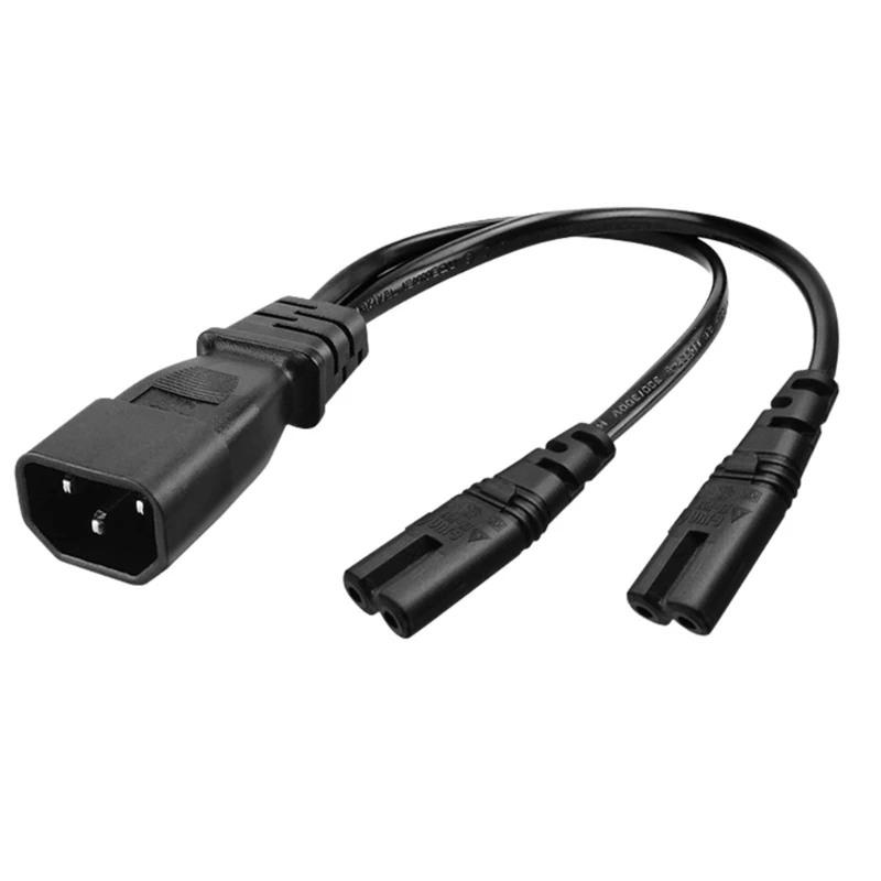 Разветвитель Y-типа IEC320 C14-2xC7, шнур питания IEC 320 C14 «папа»-C7 + C7 «мама», адаптер питания, кабельная линия B36A