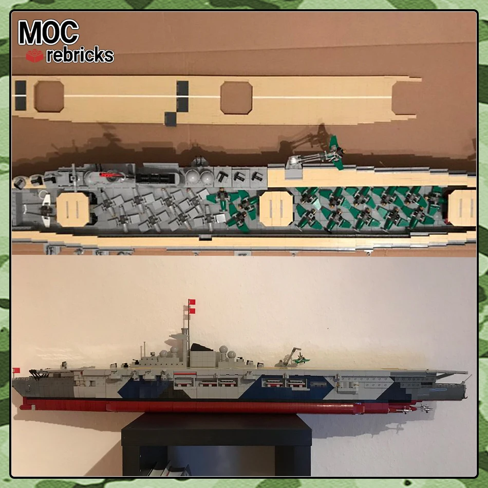 WW2 Военный Graf Zeppelin Авиационный военный корабль Немецкая военная война Оружие MOC