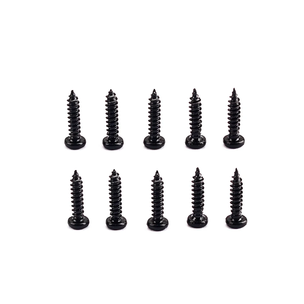 

50 PCS/Set Tuning Peg Screws Tuning Key Machine Heads Tuner Mounting Screws for Electric /Acoustic Guitar Bass (Black)