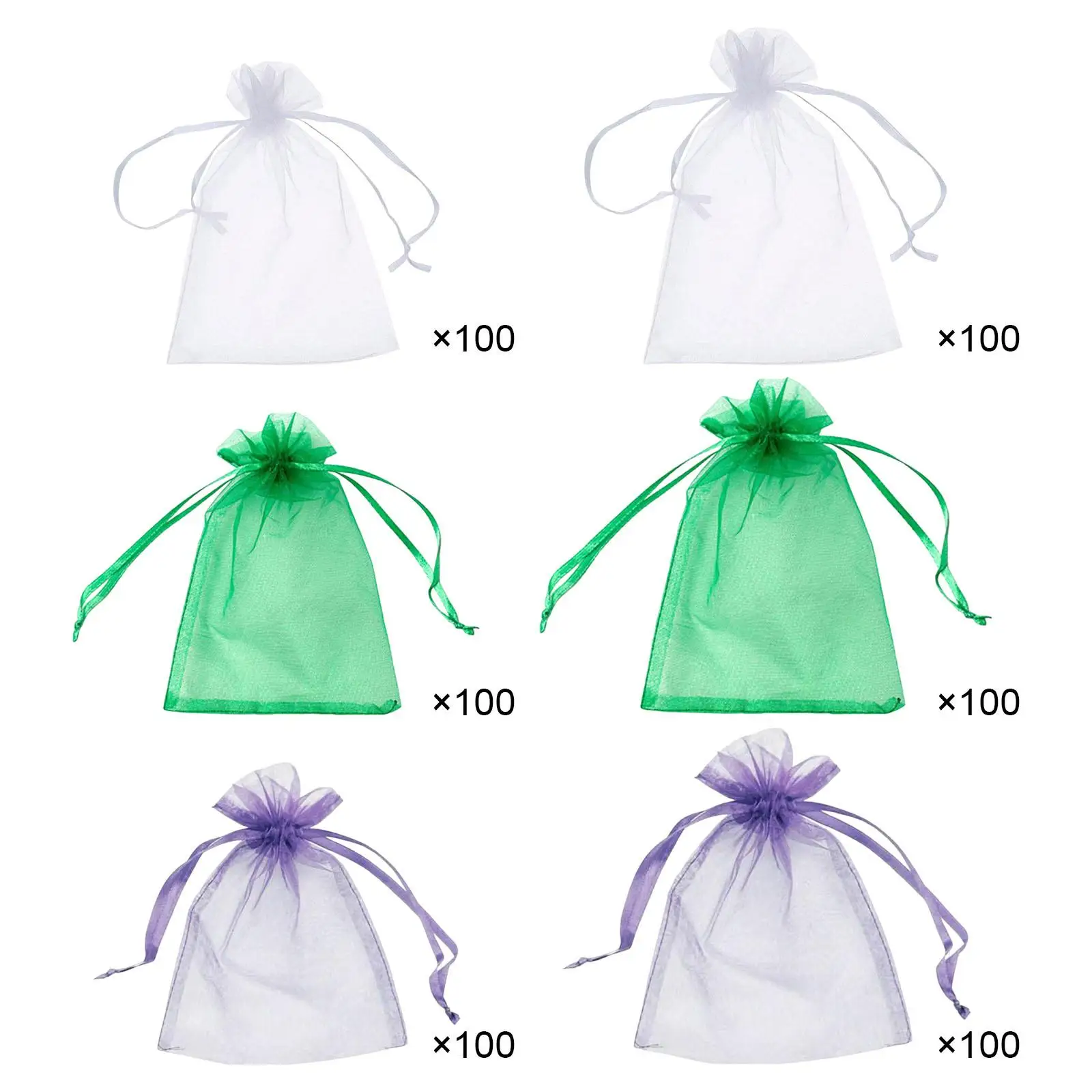 

100 Pieces Drawstring Netting Barrier Bags Vegetable Plant Bags Grape Fruit Protection Bags