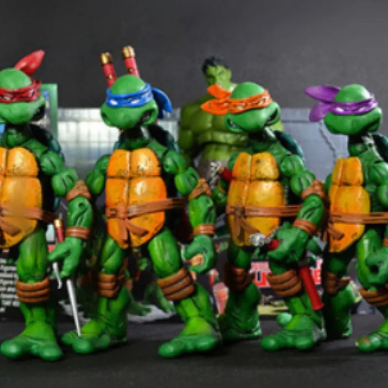

15cm Anime Action Figure 4pcs/Set Cartoon Teenage Mutant Ninja Turtle Action Figure Movable Doll Toy Kids Decoration Toys