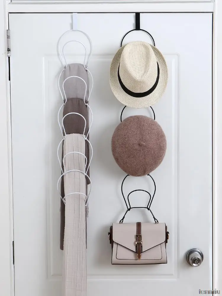 

Органайзер, артефакт для хранения, подвесная стойка для шляп, стеллаж для хранения шляп, креативная дверь, задняя полка, металлический крючо...