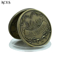 mother and son coins ancient bronze crafts american military badge antique commemorative badge coins collectibles best gift