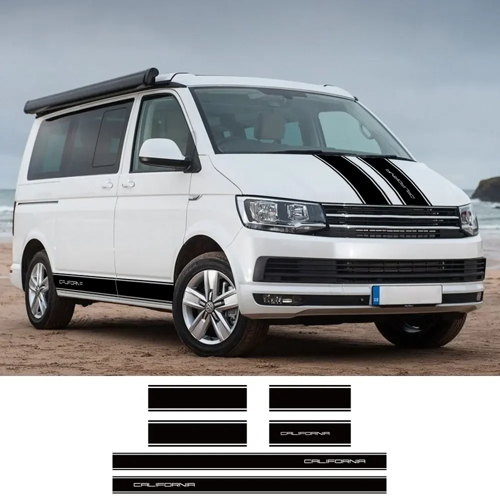 Наклейки виниловые на заднюю дверь автомобиля для Volkswagen VW Multivan Transporter T4 T5 California T6