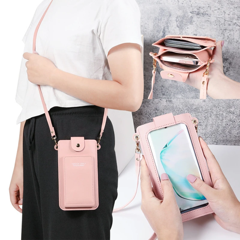 

Wallet Women Multifunctional Mobile Touch Screen Phone Clutch Bag Ladies Purse Large Capacity Travel Card Holder Passport Cover