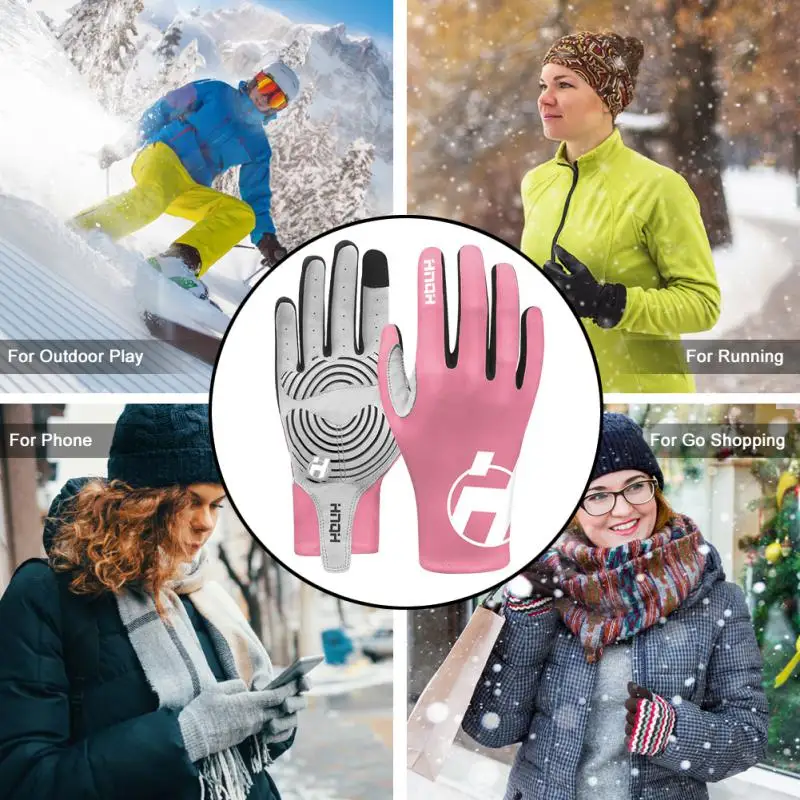 Перчатки гелевые с длинными пальцами для сенсорных экранов спортивные