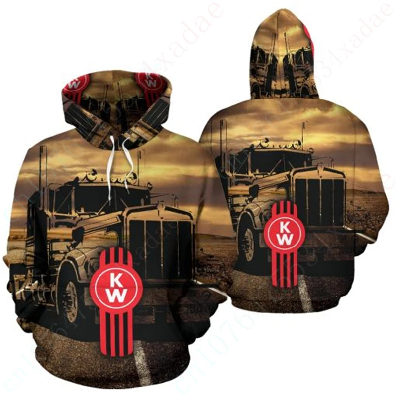 

Kenworth Casual Hoodies For Men Women Harajuku Zip Hoodies Anime 3D Printing Sweatshirt Unisex Clothing Essentials Pullover