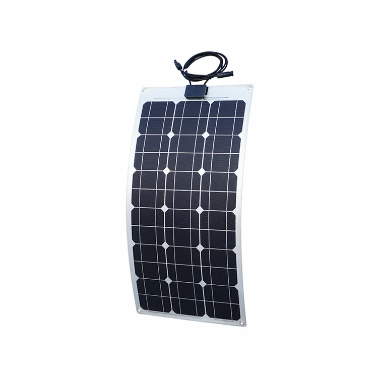 

Custom Design 50w Mono Crystalline Sunpower Adhesive Thin Film Semi Flexible Black Solar Panels