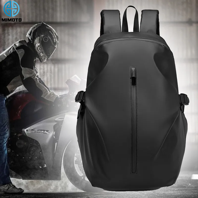 

Classic Moto Backpack Capacity Cloth Traveling Large Motorcycle Motorbike Waterproof Helmet Cycling Package Reflective Bag