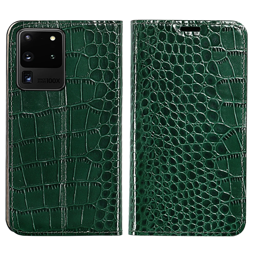 LANGSIDI Genuine leather Flip Case for Samsung galaxy s23 s22 S21 S20 ultra flip cover S10 A52 A72 Magnetic luxury Leather coque