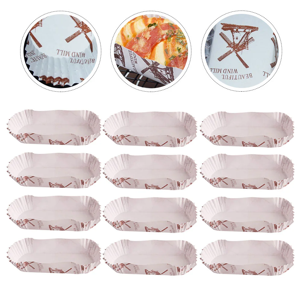 

Liners Baking Paper Cupcake Cups Cake Cup Oval Muffin Bread Boat Wrapping Tray Grease Proof Shape Loaf Disposable Pans Wrappers