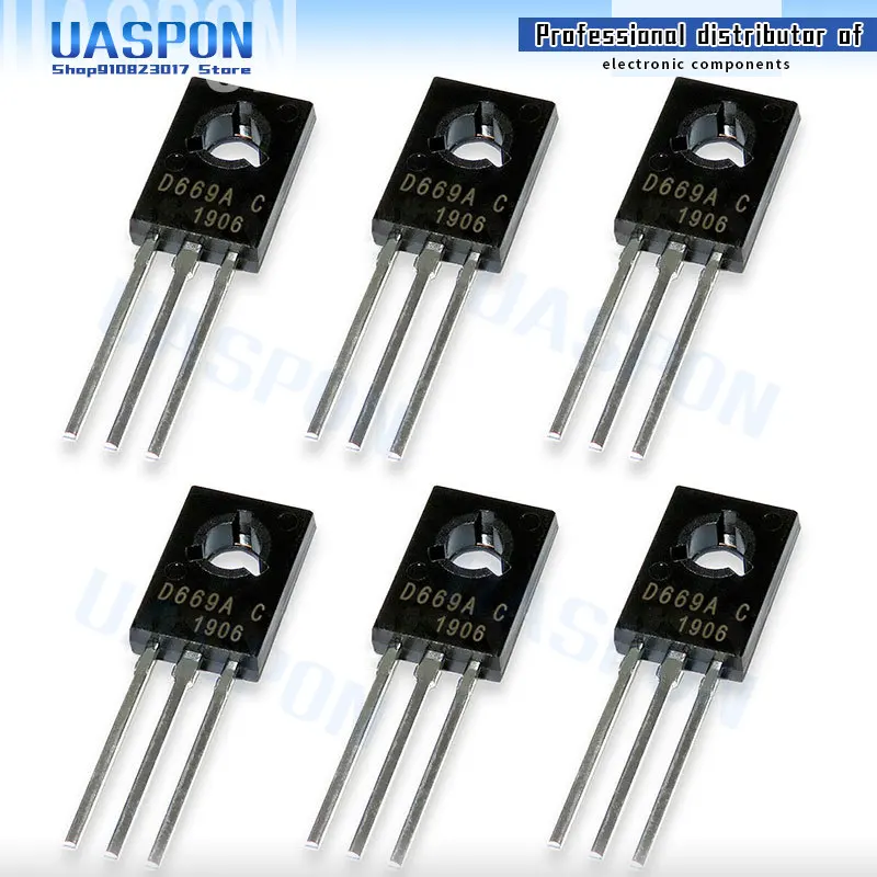 Новые и оригинальные триоды 10 шт. 2SD669A Φ 2SD669 D669A D669 TO-126