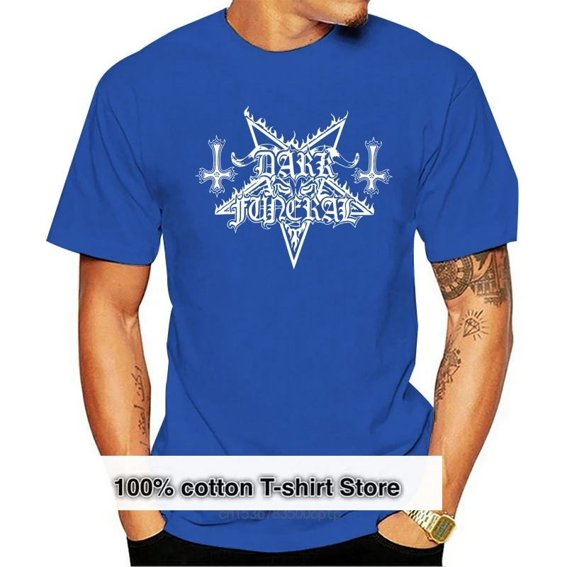 

Dark Funeral Men'S Df Logo Tee T-Shirt Black Loose Size Tee Shirt