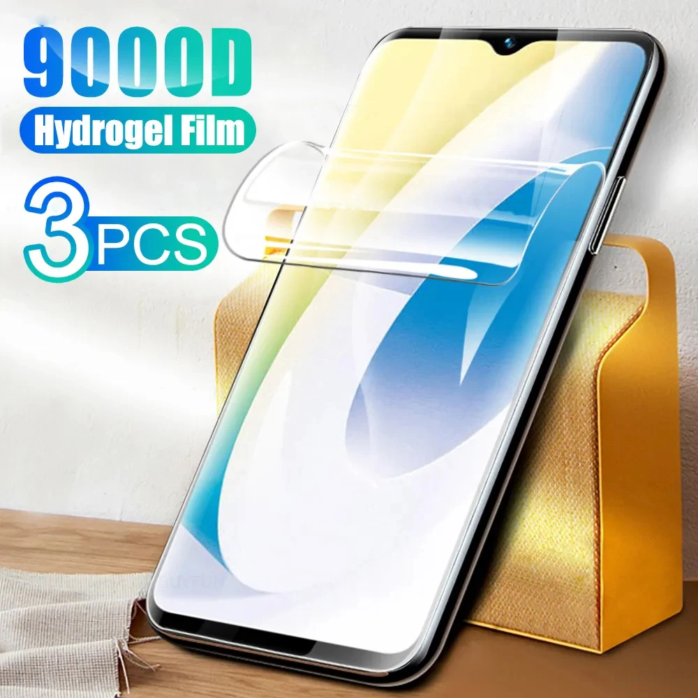 Гидрогелевая пленка для Vivo Y02S, Защитная пленка для экрана Vivo Y02, Y01, Y02t, Y11S, Y21S, Y33S, Y53S, Y20, Y30G, Y52, Y72, Y31, Y70, 3 шт.