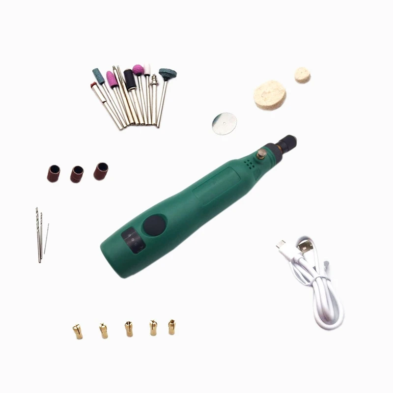 

Usb 5V Dc 10W Portable Mini Wireless Grinding Machine Variable Speed Rotary Tools Kit Electric Grinder Engraving Drilling Polish