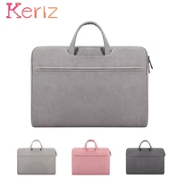 business portable frosted pu leather waterproof laptop bag for 13 14 1 15 15 6 inch macbook air pro macbook notebook tablet bag