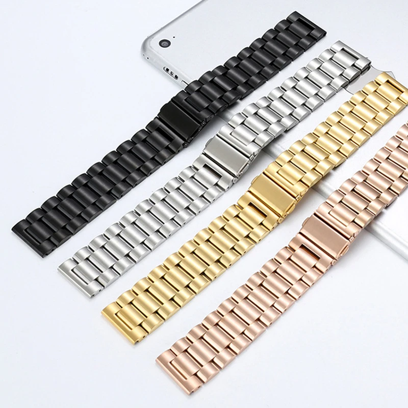 

Watchband 20mm 22mm Metal Watch Band Stainless Steel for Samsuang Huawei Universal Correas Para