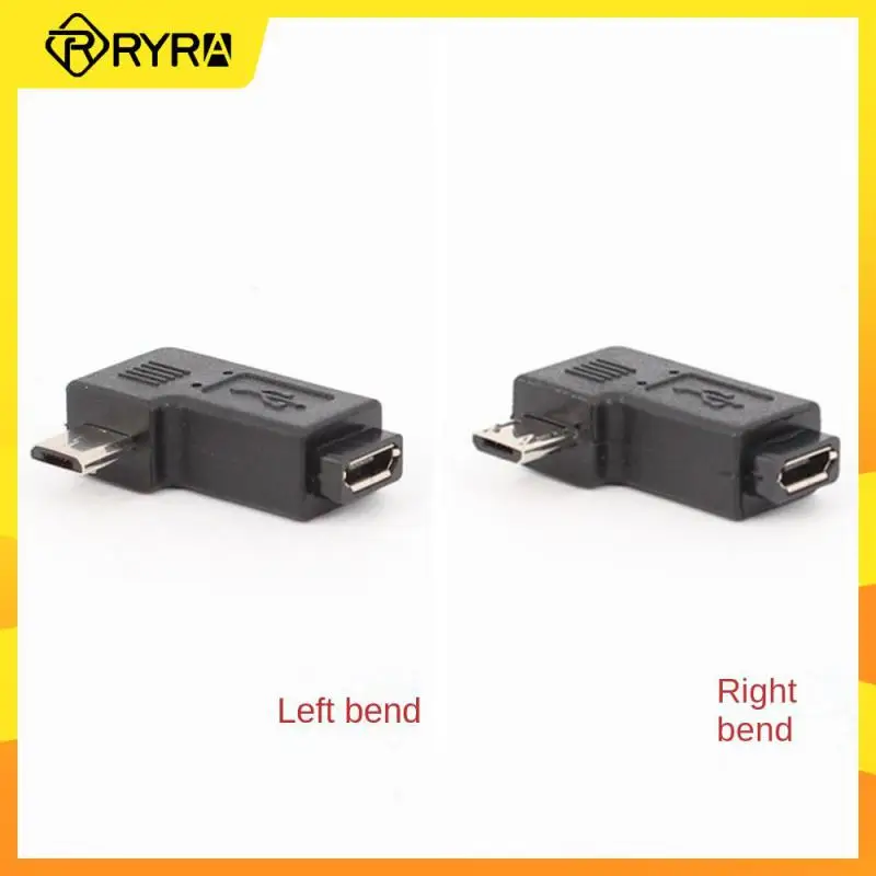 

RYRA 90 Degrees Left And Right Bending Mini USB 5pin Female To Micro USB Male Data Sync Adapter Conversion Head USB Connector