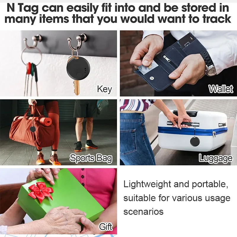 Умный трекер Wesolvet N-Tag Dual System - сертифицирован Apple Find My и Google Find Hub (GFNFMN) для iPhone, Samsung, Xiaomi, OPPO, ключей (art.: 3920d374cb2fc) - 3920d374cb2fc