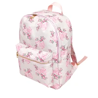 new waterproof nylon backpack backpack large capacity pink printed bow female travel bag backpacks schoolbag for teenage girls