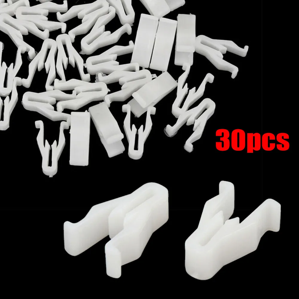 Practical Accessories Switch Bezel Clip 30pcs Auto Plastic White Ct200h
