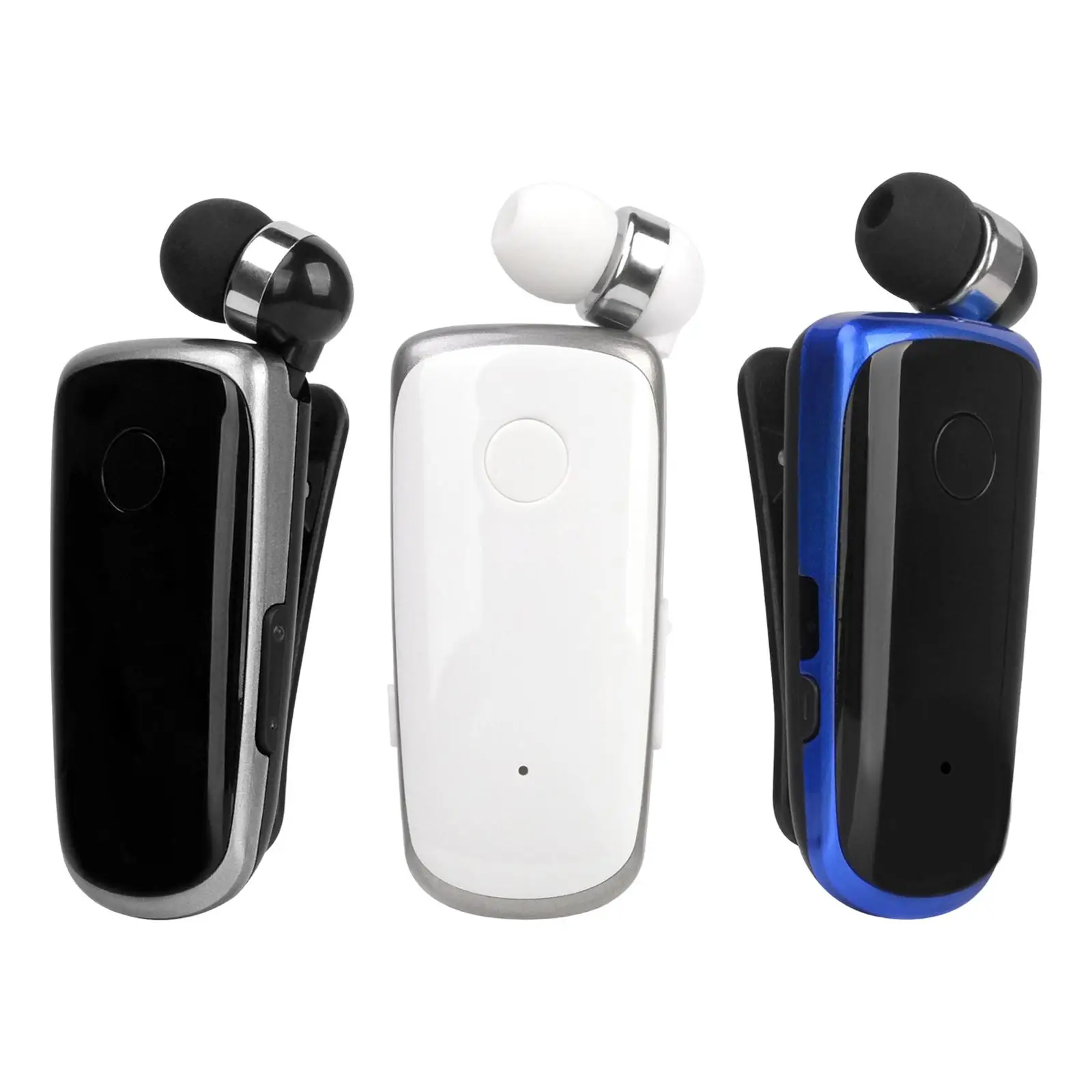 

collar Earphones Retractable Cable Lightweight in Ear Vibration Earbud for Business
