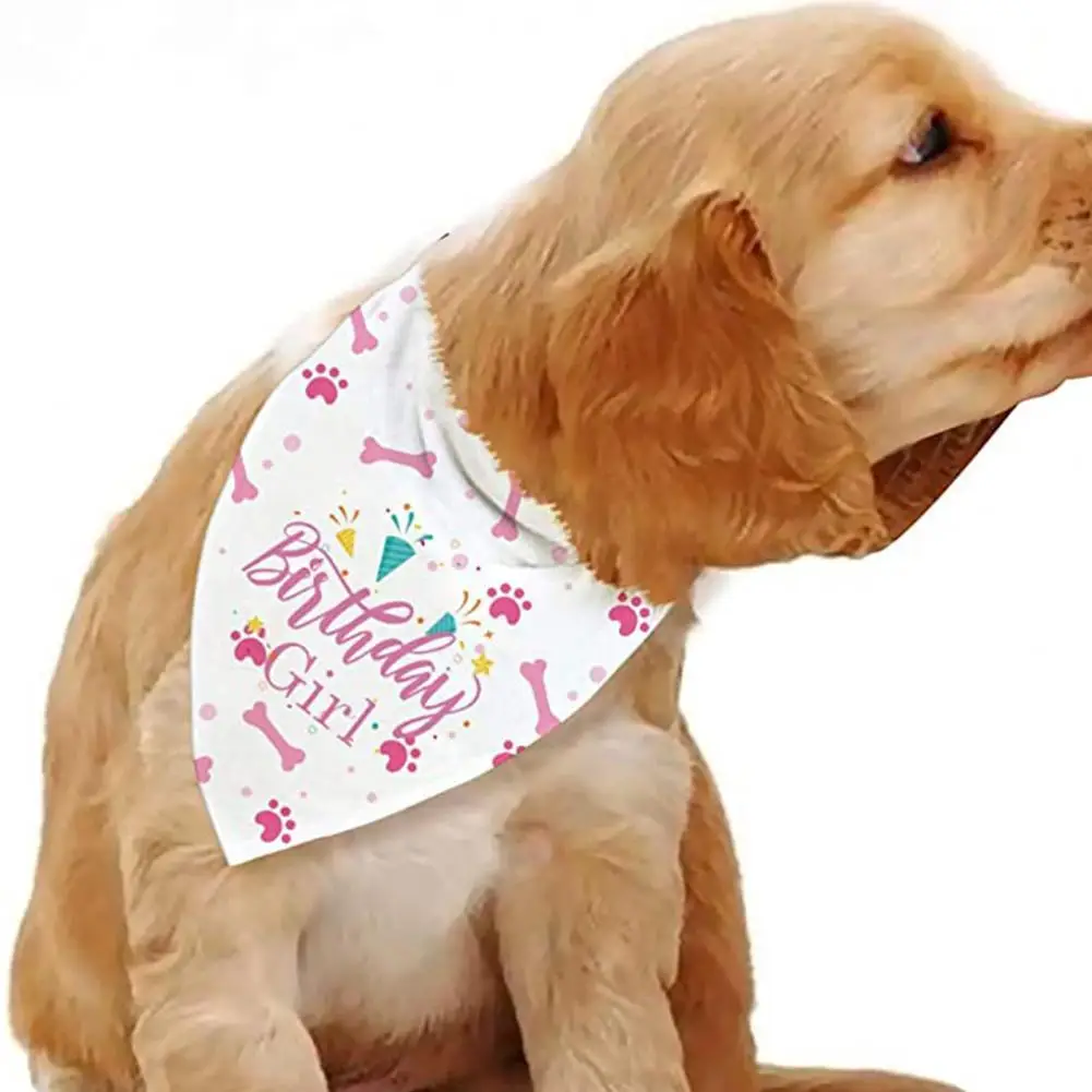 

Puppy Neckerchief Great Pet Dog Print Triangle Kerchief Puppy Bandana Unique Pattern Fade-Resistant Pet Saliva Bib