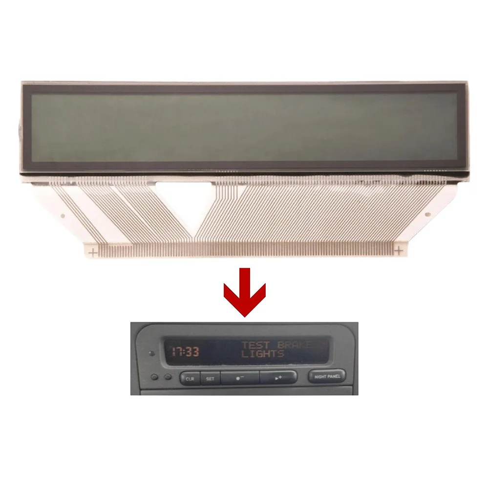 

Durable LCD Screen Display Display 1pc Black LCD Screen Display Lcd Car Accessories For Saab 9-3 & 9-5 Sid1 -3