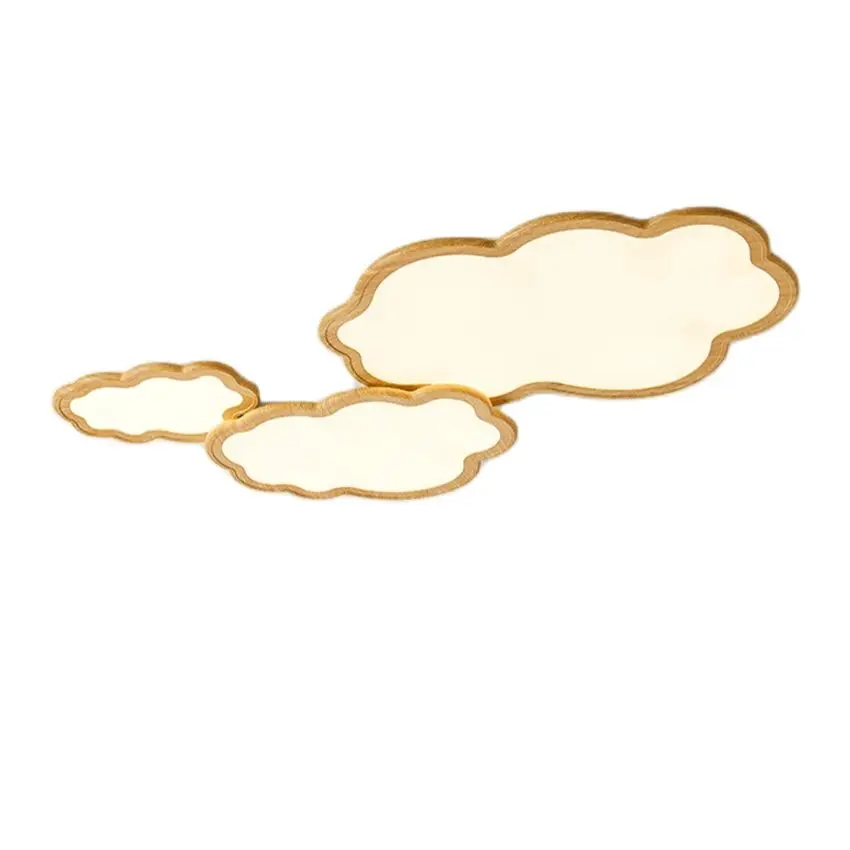 Ультратонкие мерцающие потолочные светильники с имитацией дерева