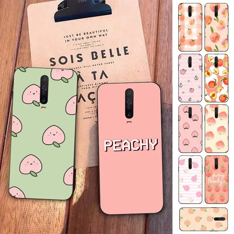 

Fruit Peach Phone Case for Redmi 5 6 7 8 9 A 5plus K20 4X S2 GO 6 K30 pro