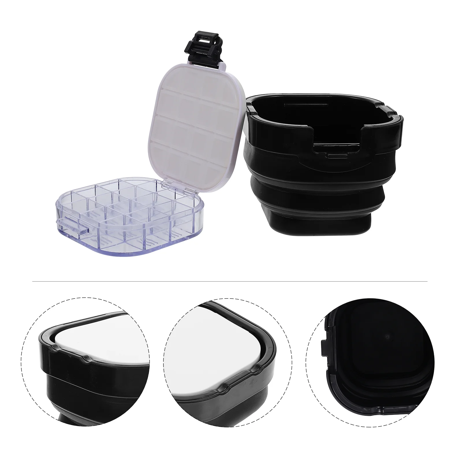 

Color Box Brush Washing Bucket Painting Tool Oil Pen Collapsible Basin Water Storage Holder Washer Tub Barrel Case