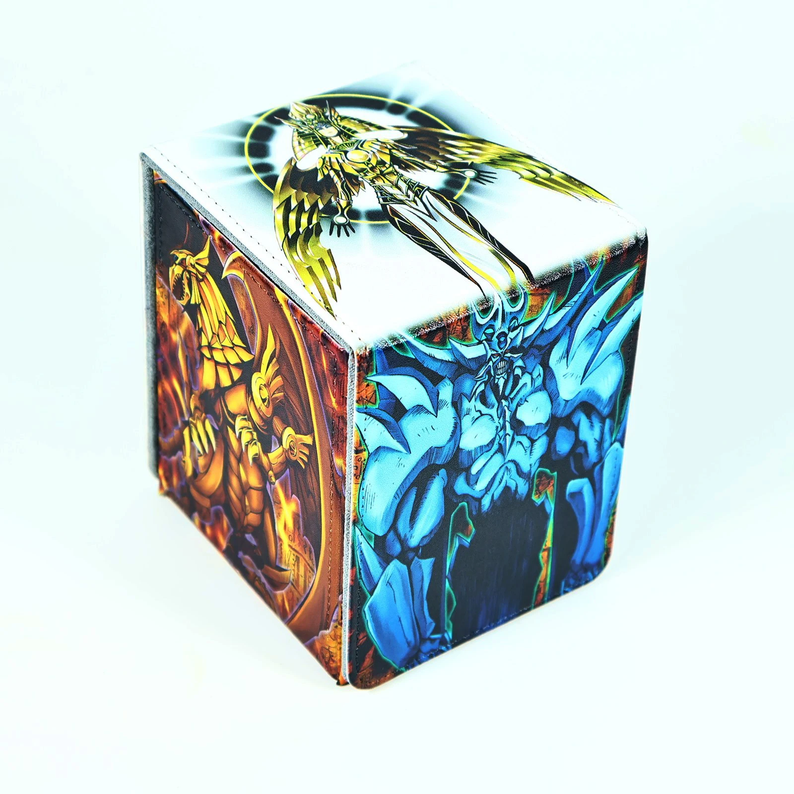 Фото Самодельный Yu-Gi-Oh! Коробка для хранения карт «Повелитель Священных Зверей» из высококачественной кожи, подарочная игрушка. №4
