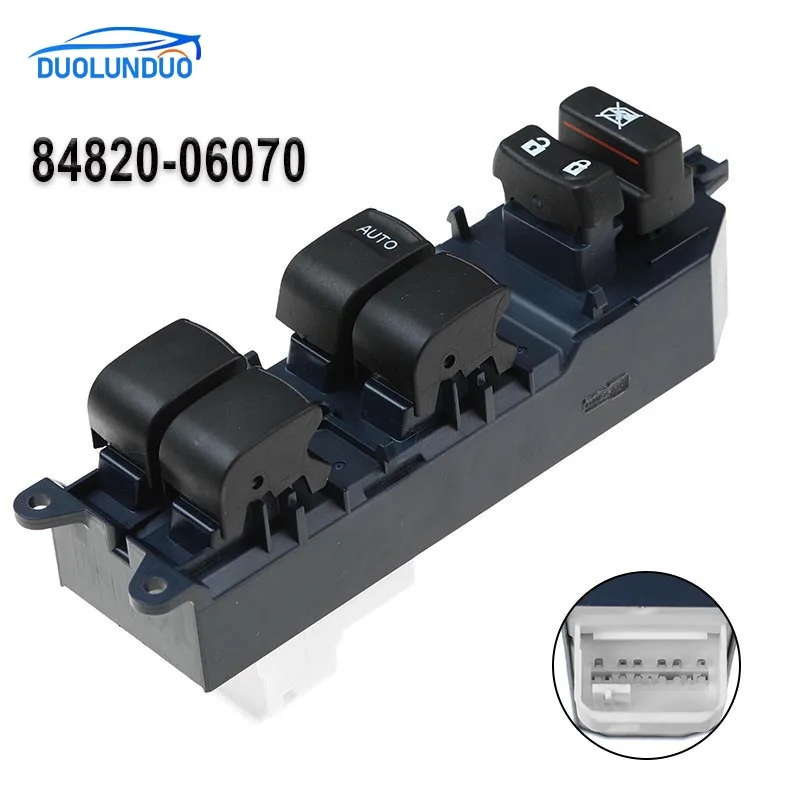 

Новый электрический выключатель стеклоподъемника 84820-06070 8482006070 для Toyota Yaris Camry Tacoma 8482006070/84820-02240/84820-52250