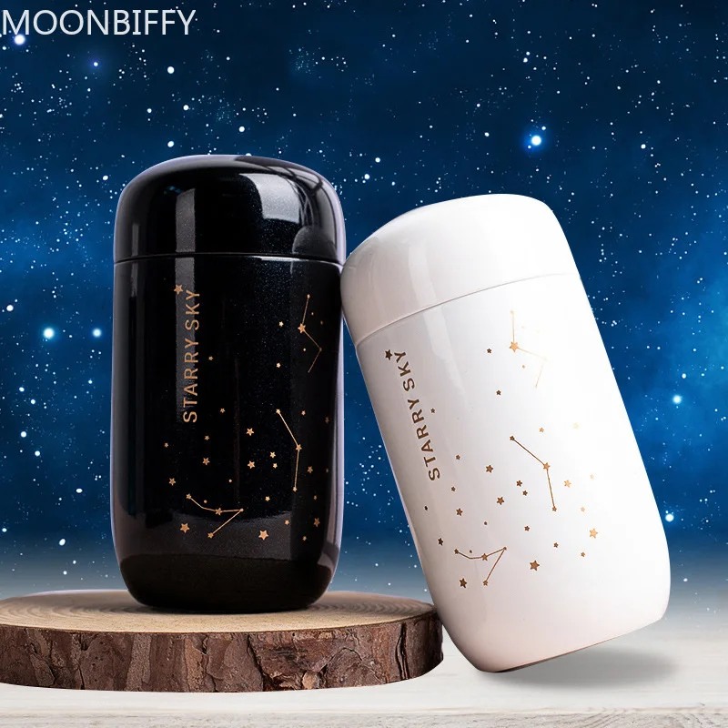 

Thermos Bottle Starry Sky Insulated Mini бутылка для воды термокружка 304 Stainless Steel Vacuum Flask 200ML