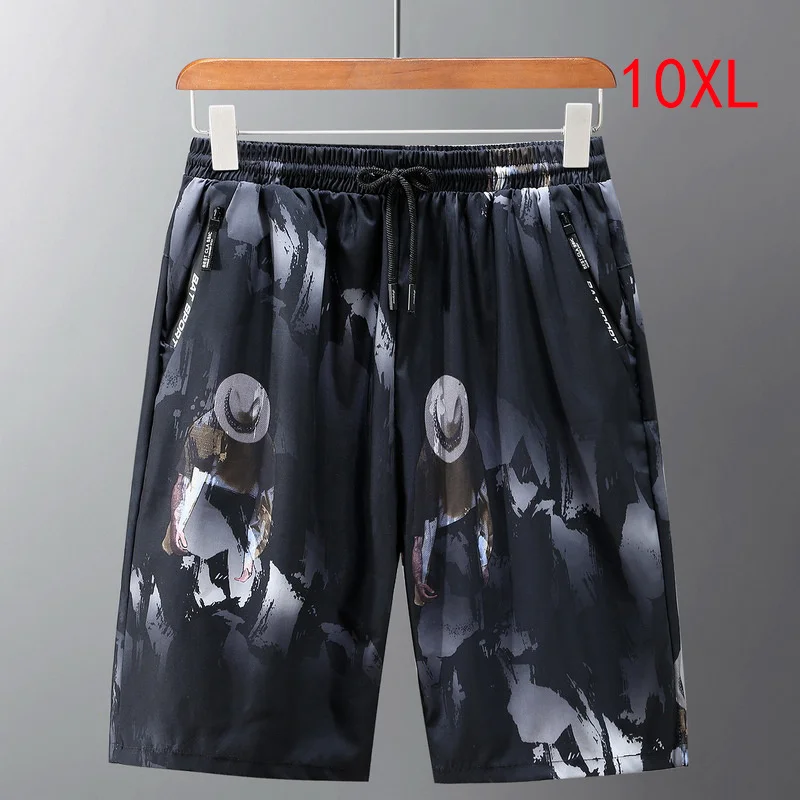 

Oversize Shorts Men Big Size 10XL Beach Shorts Summer Fashion Casual Plus Size 9XL 10XL Loose Clothes Male HX363