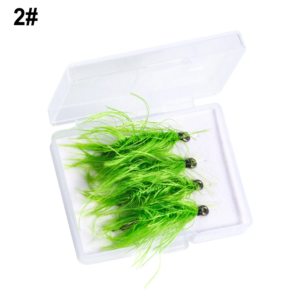 

4pcs Grass Hooks Metal Fly Lure Hook Fishing Decoy Bait Grass Tied Moss Carp Fishhook Fishing Accessories Rig Bait Hook For Fish