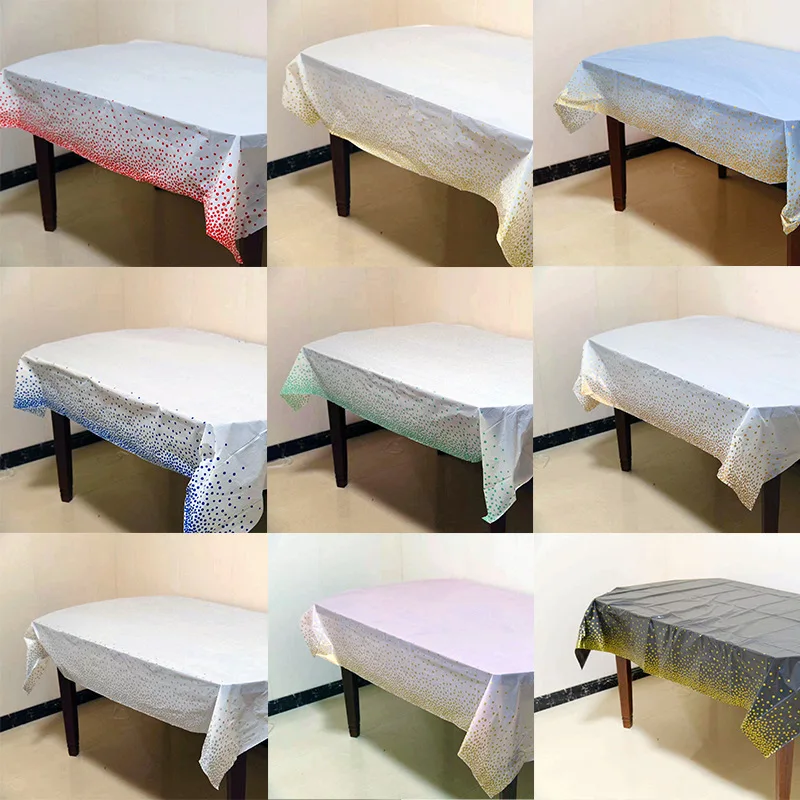 Набор Из 10 Прямоугольных Одноразовых Скатерть 137x274 См Розовое Золото