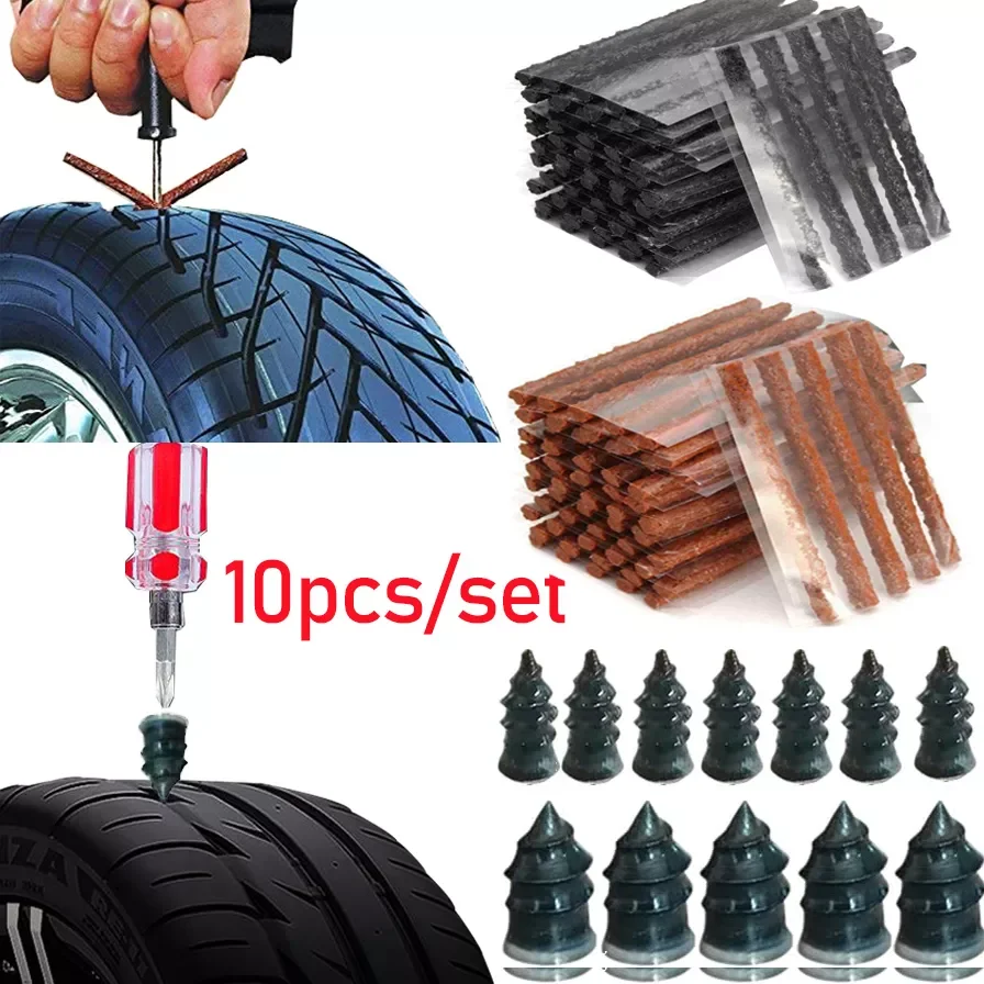 

Rubber Vacuum Tyre Repair Nails / Plug Puncture Repair Strips Seals for Car Truck Motorcycle Bike Wheel Tire Repair Tool