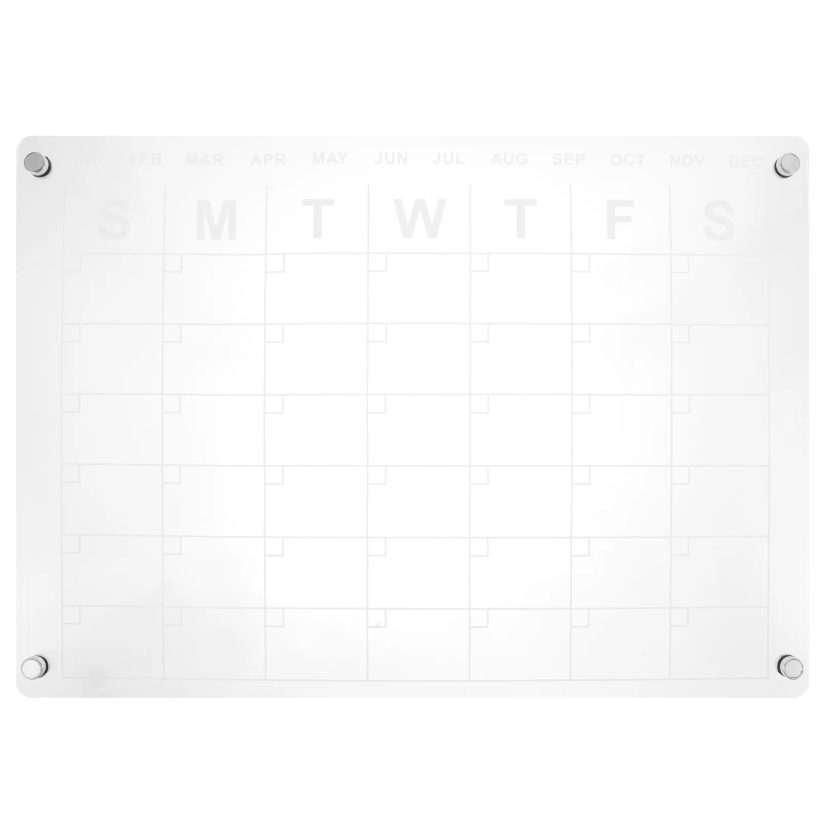 Refrigerator Writing Board Glass Wall Calendar Clear Calendar Fridge Calendar Dry Erase Board Glass Whiteboard