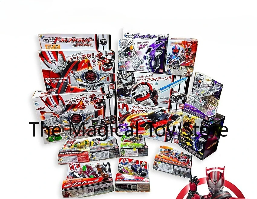 Фото Оригинальный набор Bandai Kamen Rider DX Drive: Драйвер-трансформер в пояс Mach Drive, модель игрушки ручной работы, подарок на день рождения №1