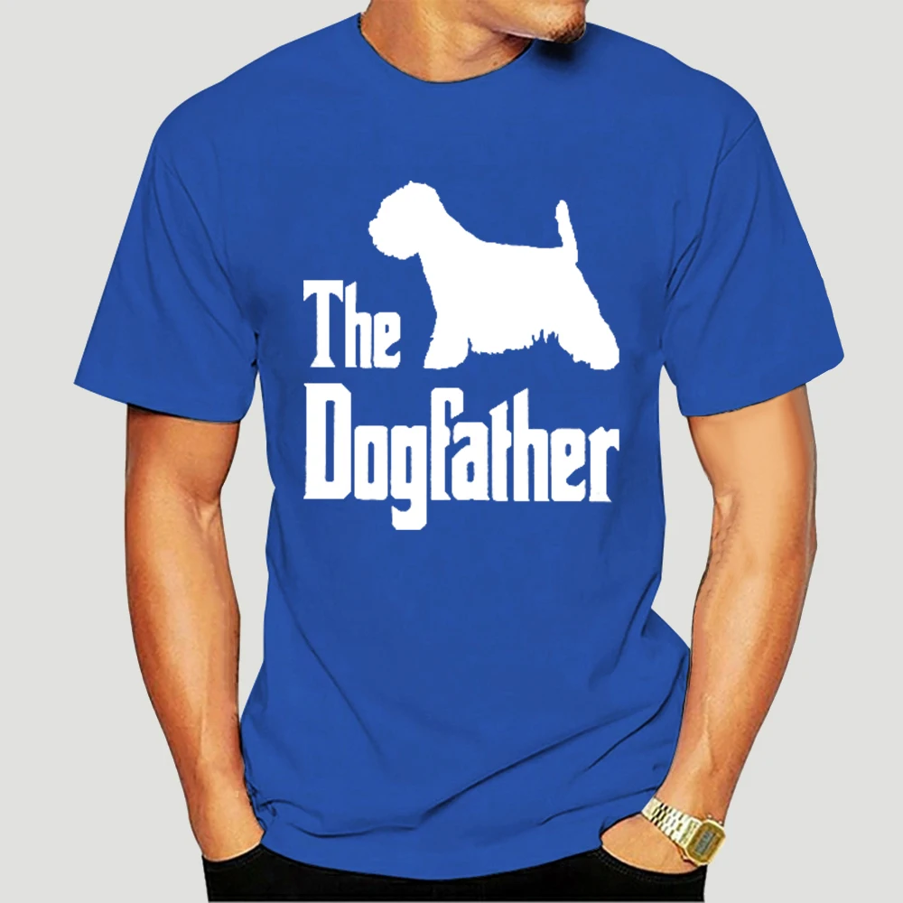 

The Dogfather West Highland White Terrier Dog T Shirt Men's Cotton Funny T-Shirt Funny Gift Idea Westie Tee Plus Size 6643X