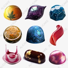 1Pcs Polycarbonate Chocolate Molds Sphere Capsule Chocolate Candy Bar Mold Confectionery Utensils